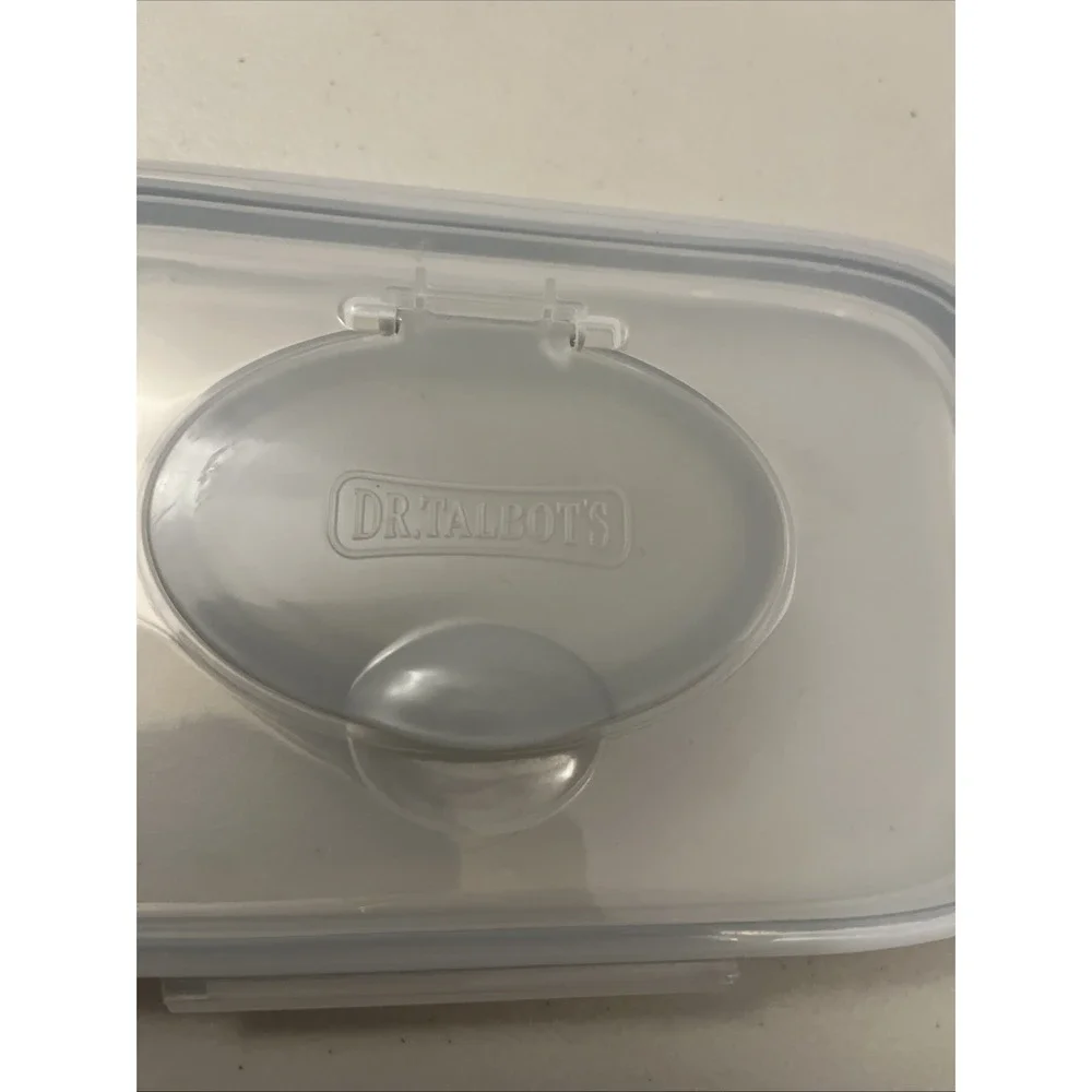 Dr. Talbot's Baby Diaper Wipe Holder Compact Travel Case Clear Container